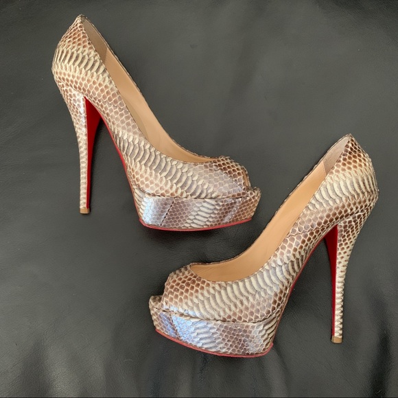 Louboutin Fetish 150MM Python - 37.5 - Picture 3 of 12